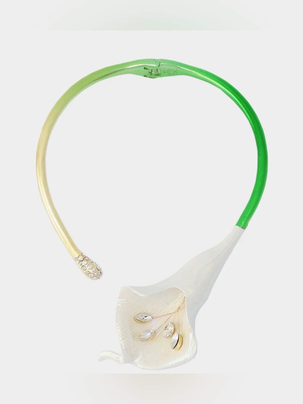 🩶BETSEY JOHNSON CALLA LILY COLLAR NECKLACE - NWT🩶